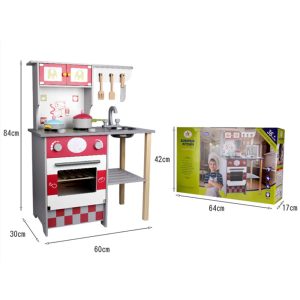 Cool Gift, European Wooden Kitchen for Kids, Included Accessories - Image 2