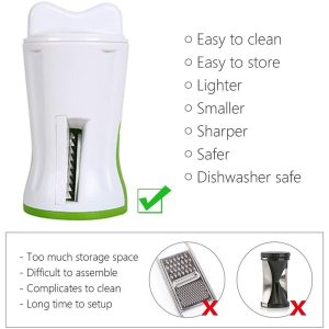 Vegetable Spiralizer and Manual Citrus Squeezer, 2 in 1 Kitchen Gadget - Image 4