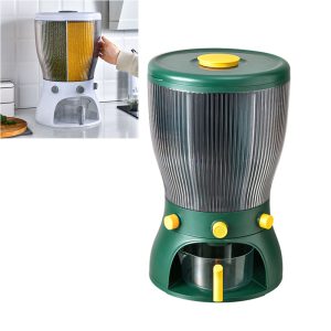 360 degree Rotating Grains Cereal Storage Dispenser Up to 10KGS, 4 Sections - Image 1