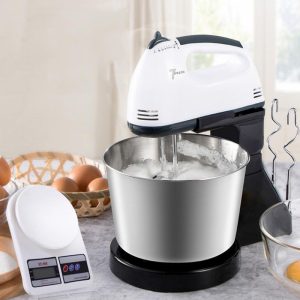 Scarlett 7 Speed Hand Mixer Stainless Steel Bowl - Image 1