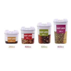 Plastic Easy Buckle Containers - 4 Piece Set - Image 4