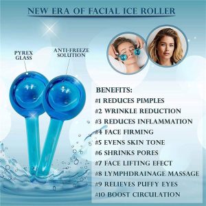 2PCS Beauty Crystal Ball Facial Ice Globe - Image 7