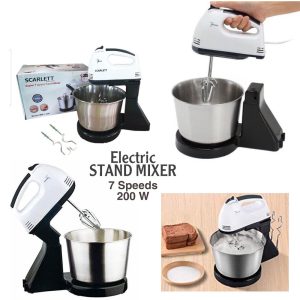 Scarlett 7 Speed Hand Mixer Stainless Steel Bowl - Image 4