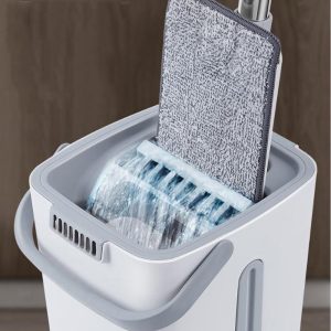 Flat Floor Mop and Bucket Set - Image 3