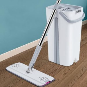Flat Floor Mop and Bucket Set - Image 2