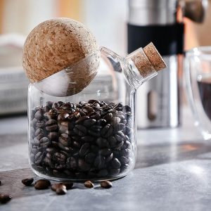 Glass Jar with Airtight Seal Wood Lid Ball - Image 2