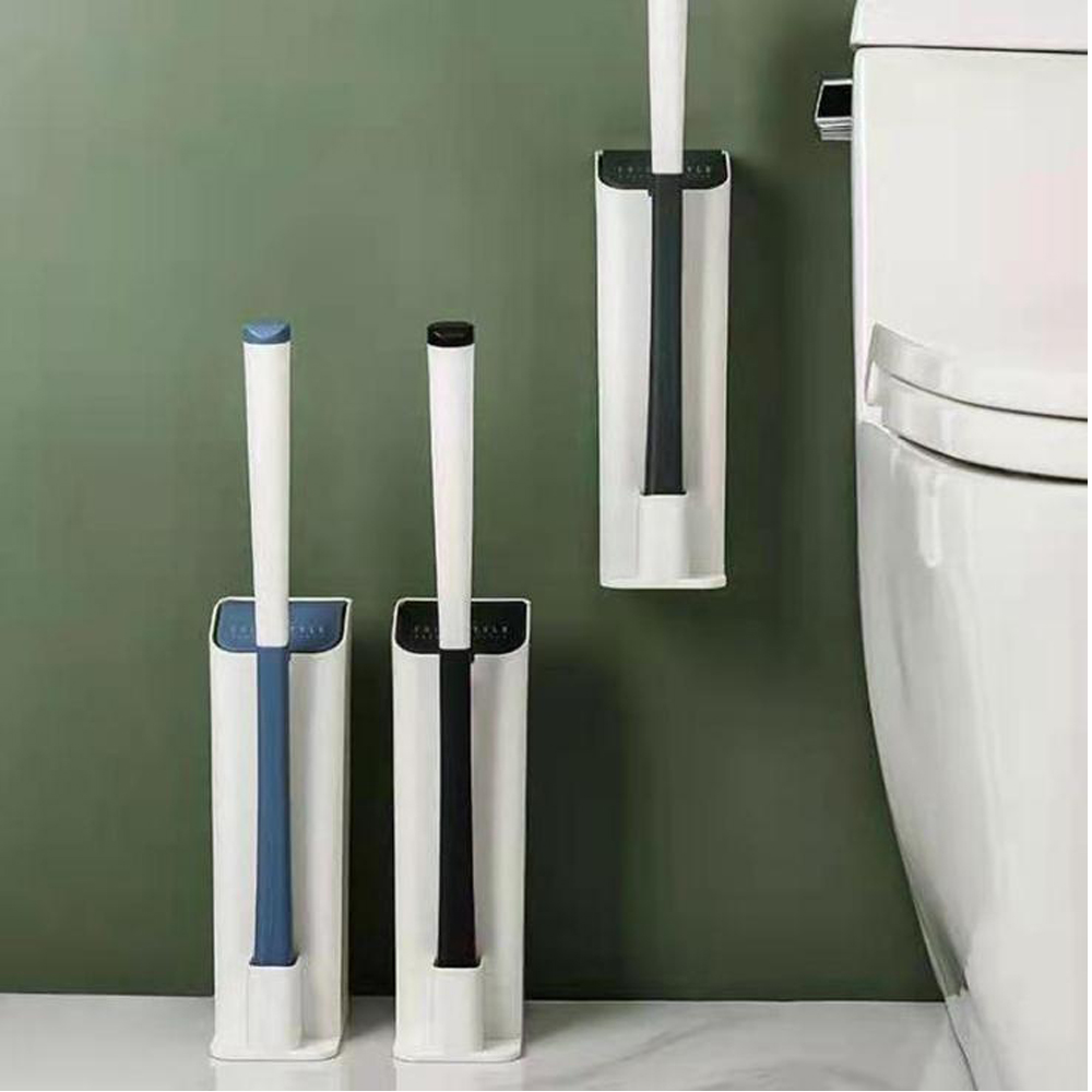 WallMounted Toilet Wand Kit Brush with Holder with 10 Toilet Wands