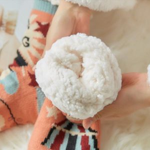 Women's Slipper Socks Winter Warm Fleece - Image 3