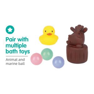 Babyip Folding Baby Bath Tub with Bath Toys Included - Image 3