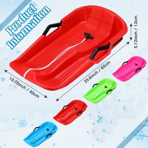 Durable Plastic Winter Snow Sled 65cm ( Random Color ) - Image 3