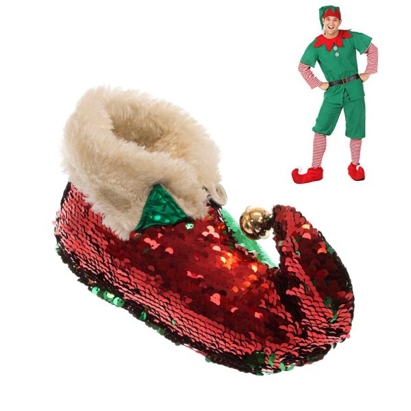 Sequin elf online slippers