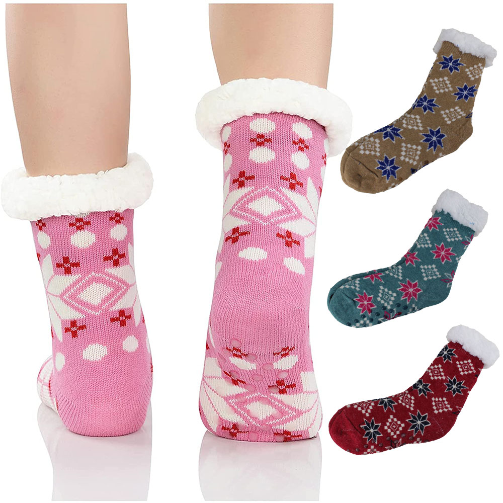 Women Slipper Socks Winter Warm Fleece - TezkarShop Official Website