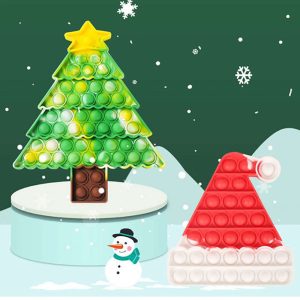 Christmas Hat Push Pop Fidget Toys 13cm - Image 3