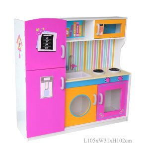 Pretend Wooden Colored Kitchen - Image 3