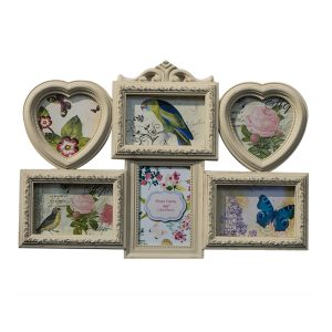Vintage-Style French Wall Photo, 6 Frame Collage - Image 1