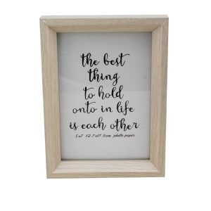 Wood Picture Frame with Glass Front, 5"x7" - Image 2