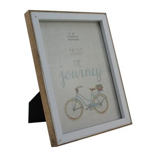Cool Gift, Wood Picture Frame with Glass Front, 6"x8" - Image 1
