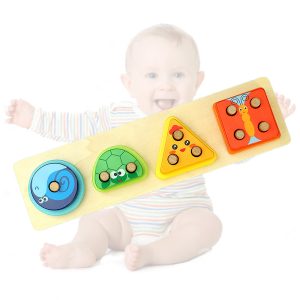 Characteristic Animal Casing Column, Animal-Shaped Wood Toy - Image 1