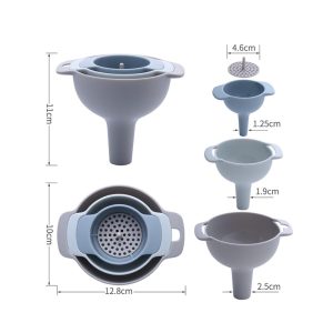 4 Pcs Multi-Function Funnel Set, KJ-613 - Image 2