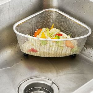 Mesh Stainless Steel Corner­ Kitchen Sink Strainer - Image 4