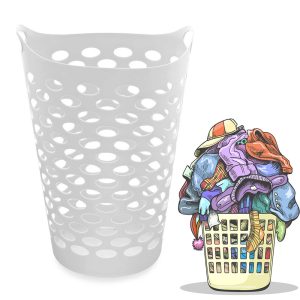 Tall Flex Laundry Basket - Image 1