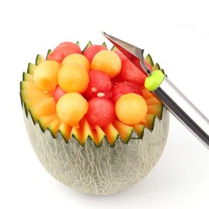Stainless Steel 2 In 1 Melon Baller - Image 4