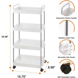 Wide Storage Cart, Rolling Storage Cart - Image 3
