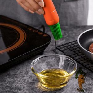 Carrot Shaped Silicon Kitchen Oil Brush - Image 4