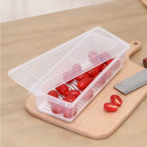 Acrylic Storage Box With Trays for Refrigerator with Lid - Image 3