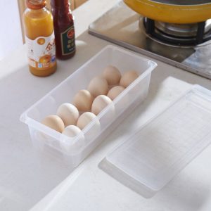 Acrylic Egg Storage Box With Egg Trays for Refrigerator with Lid - Image 1