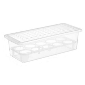 Acrylic Egg Storage Box With Egg Trays for Refrigerator with Lid - Image 7