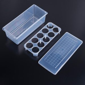 Acrylic Egg Storage Box With Egg Trays for Refrigerator with Lid - Image 5