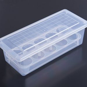 Acrylic Egg Storage Box With Egg Trays for Refrigerator with Lid - Image 4