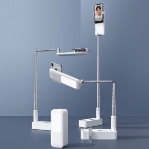 Foldable Phone Holder With Rechargeable LED Light and Remote - Image 1