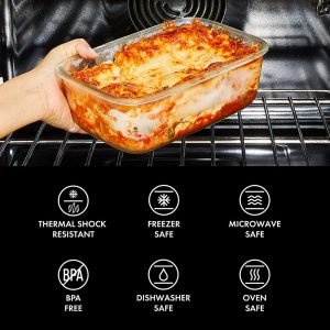Phoenix, Smart Seal Glass Food Container Set Of 3 Pcs - Image 6