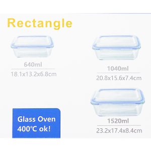 Phoenix, Smart Seal Glass Food Container Set Of 3 Pcs - Image 8