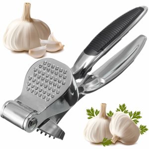 Stainless-Steel Garlic Squeeze Crusher - Image 1
