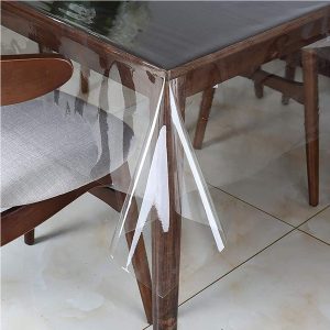 Phoenix, Heavy-Duty Clear Vinyl Table Cloth Cover Protector - Image 4