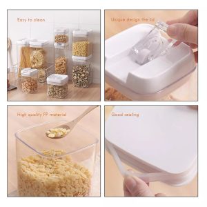 4 Pcs Set, Easy Lock Food Storage Round Shape - Image 4