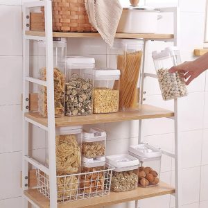 4 Pcs Set, Easy Lock Food Storage Round Shape - Image 5
