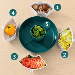Large Home Creative Rotating Hot Pot Platter - Image 4