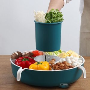 Large Home Creative Rotating Hot Pot Platter - Image 9
