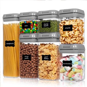 7 Pcs Set, Food Storage Containers, Easy Lock Lids - Image 3