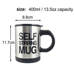 Self Stirring Mug Stainless Steel Coffee Mug - Image 4