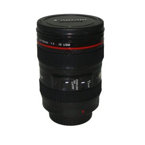 Camera Lens Thermos Coffee Mug with Lid - Image 3