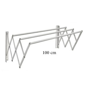 Wall mounted Aluminum clothes rack, 3 Thick Rod - Image 3