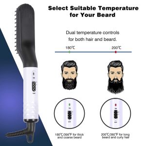 Electric Beard Hair Straightener Brush - Image 6