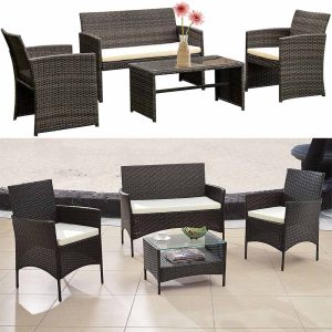 4 Pieces Outdoor Patio Furniture Sets - Image 7