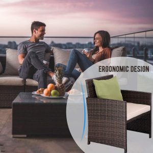 4 Pieces Outdoor Patio Furniture Sets - Image 6