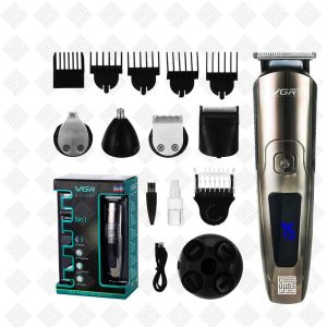 VGR V-103, Multifunctional 5 In 1 Waterproof Hair Clipper - Image 2